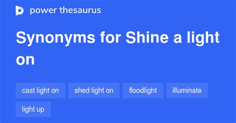shining light meaning synonym